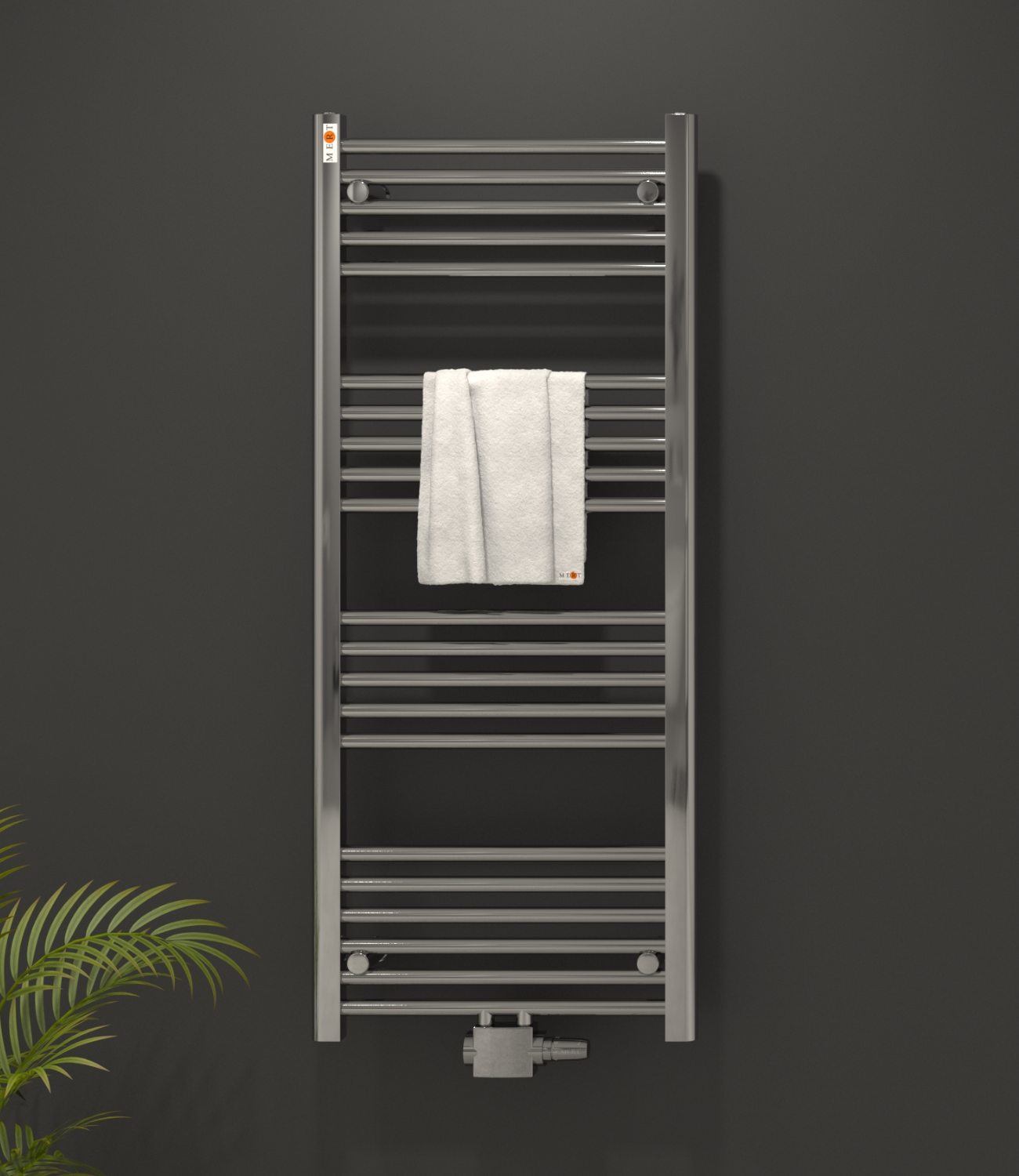 Badheizkörper mit Mittelanschluss