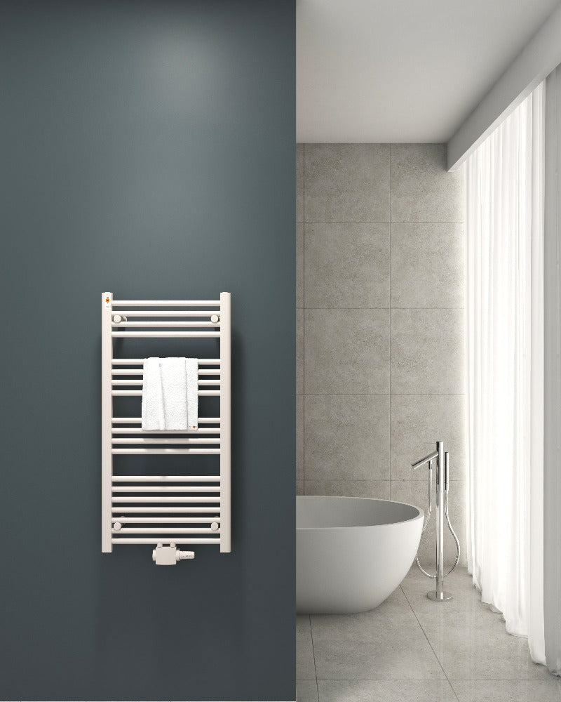 badheizkörper comfort mit mittelanschluss weiß gerade