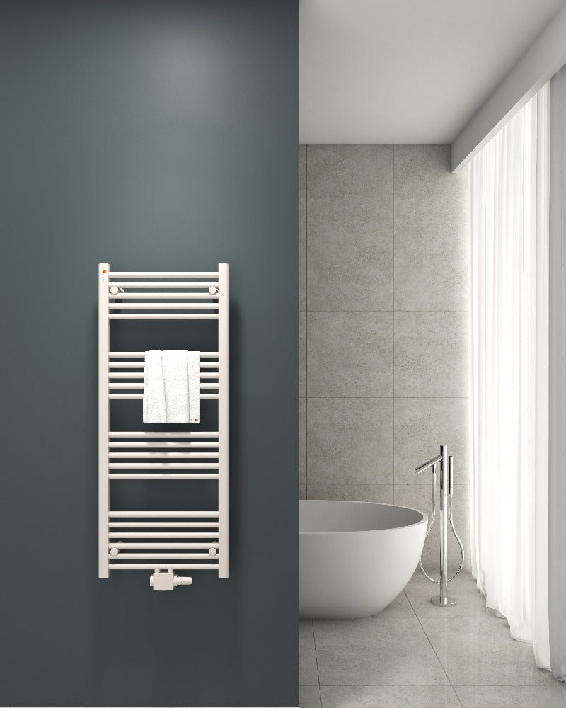 badheizkörper comfort mit mittelanschluss weiß gerade