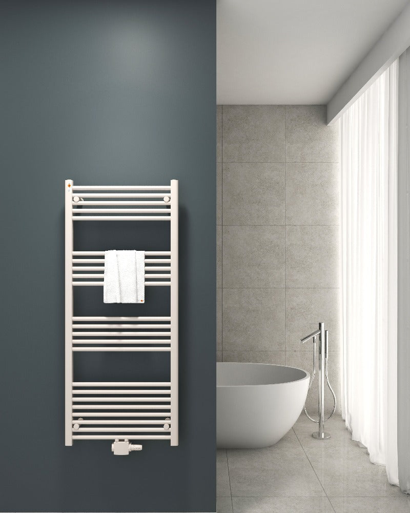 badheizkörper comfort mit mittelanschluss weiß gerade