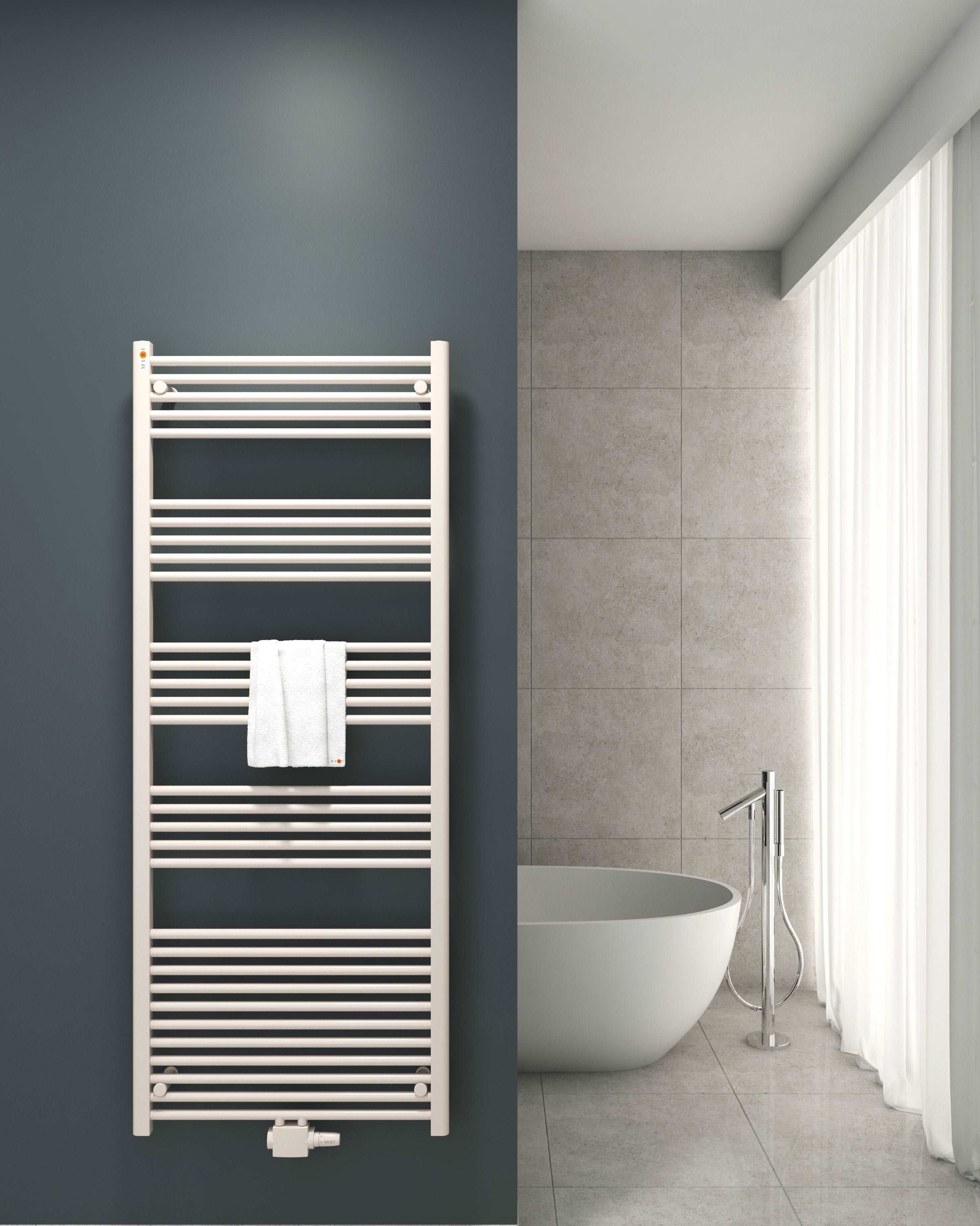 badheizkörper comfort mit mittelanschluss weiß gerade