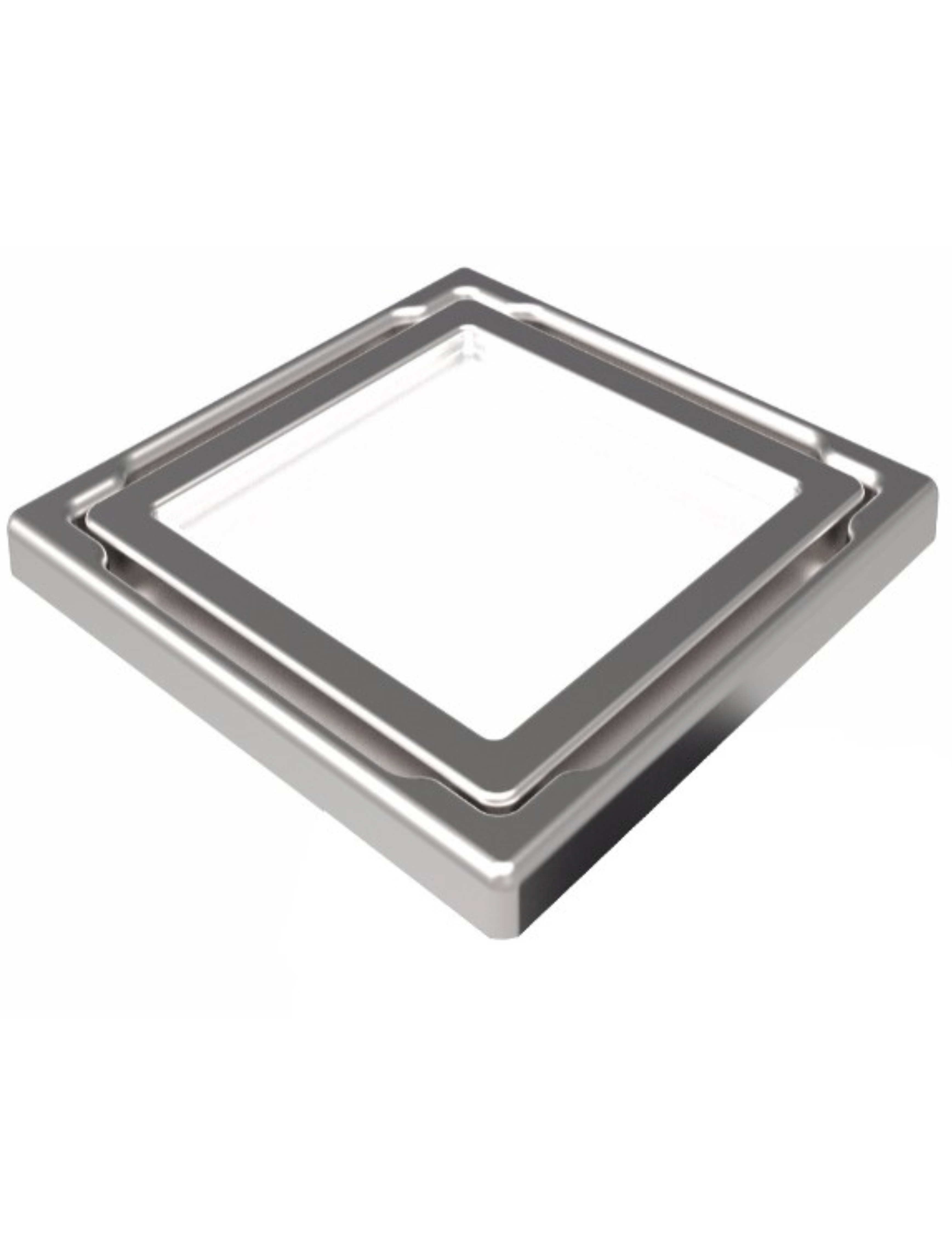 Bodenablauf Glas Abdeckung 110x110 mm