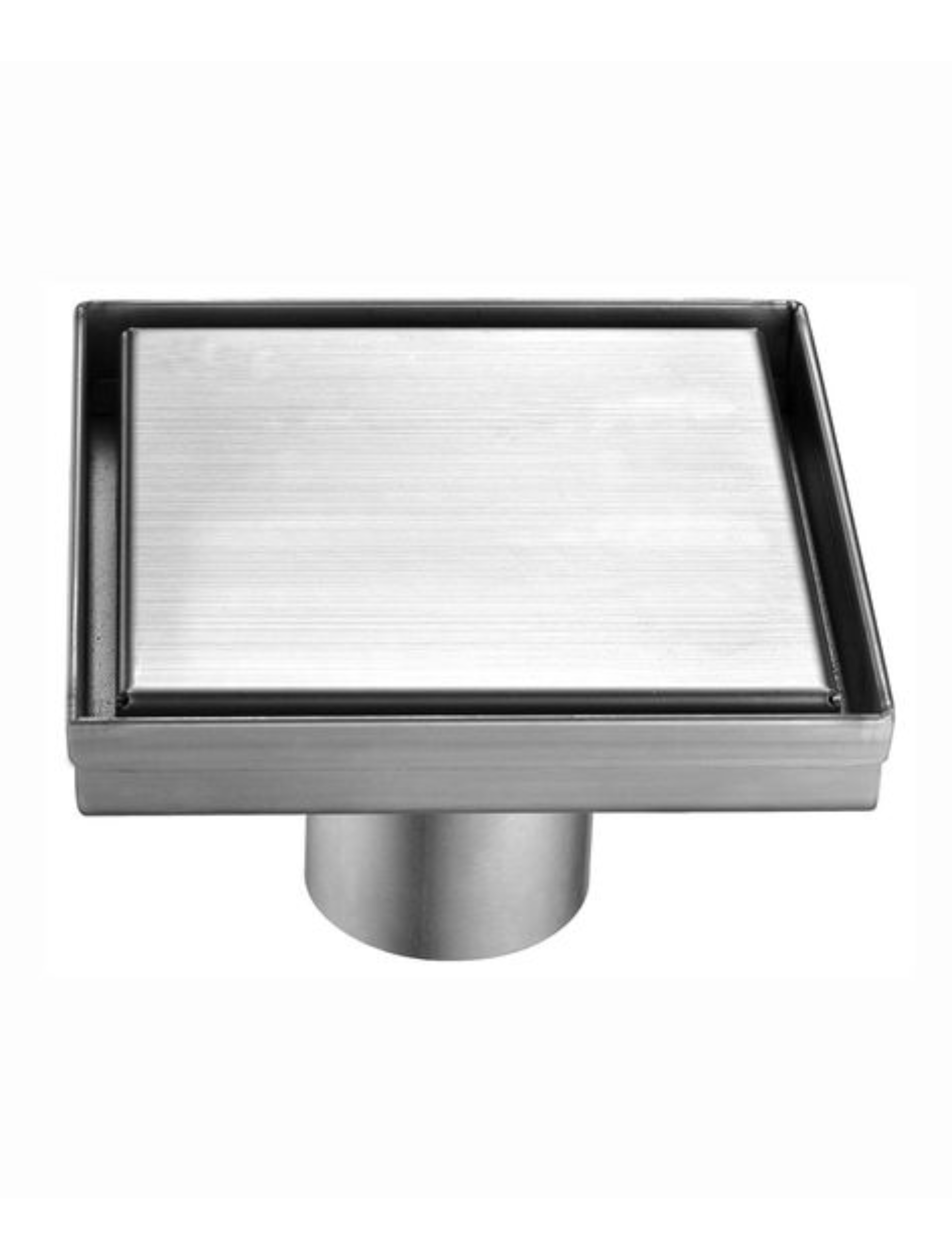 Bodenablauf Design Edel komplett aus Edelstahl 200x200 mm