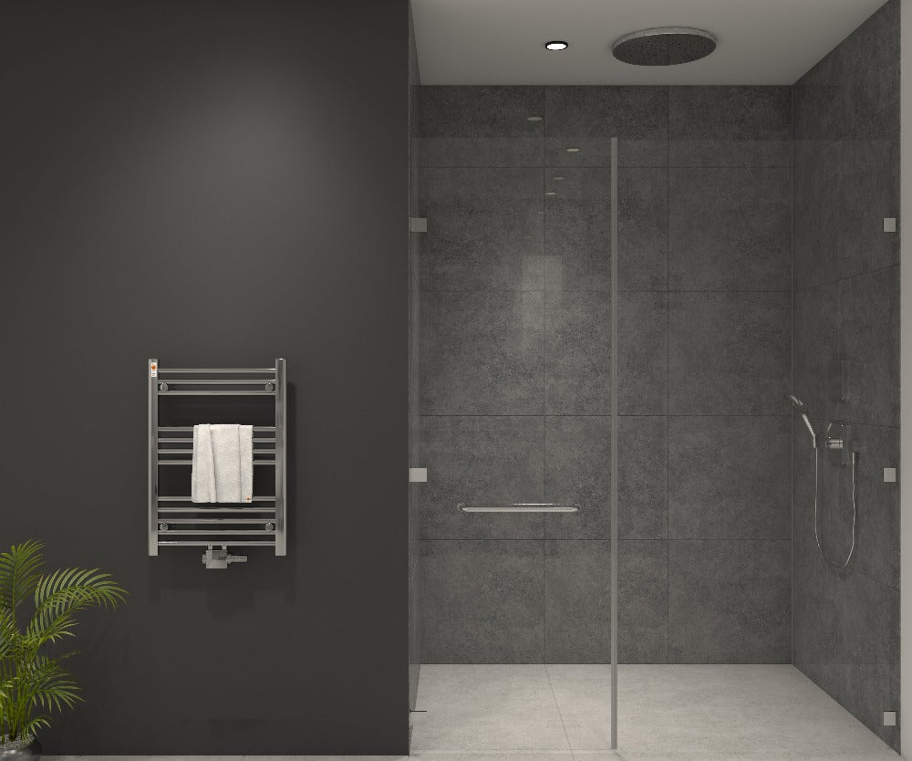 Badheizkörper Comfort mit Mittelanschluss Chrom gerade