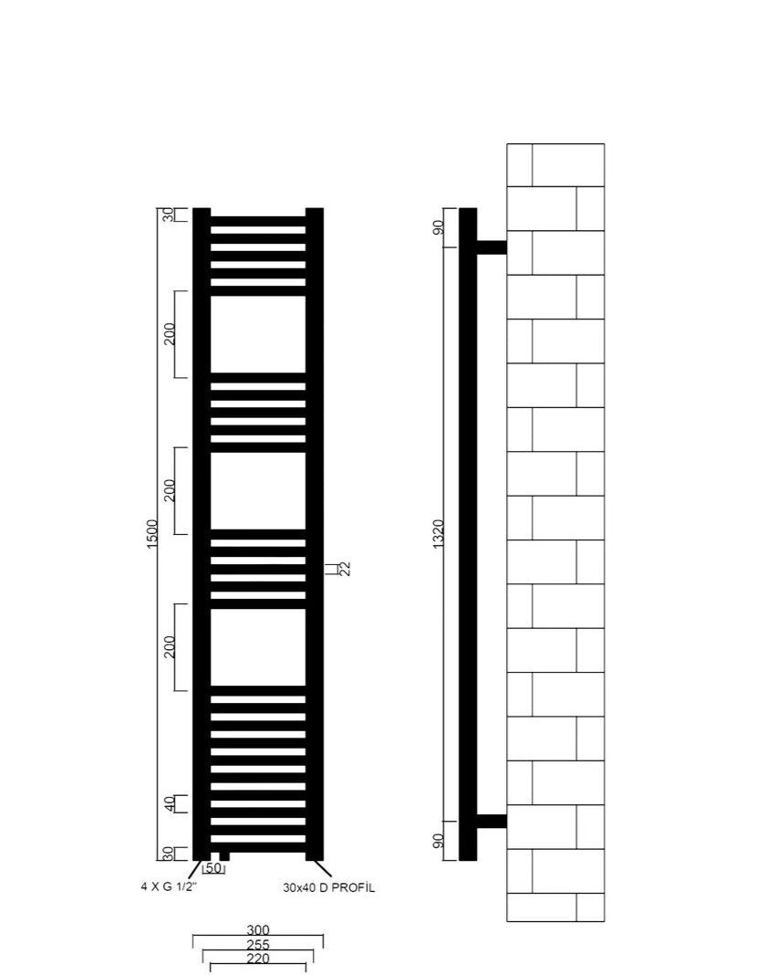 Badheizkörper Austausch mit Seitenanschluss Weiß RAL 9016 Top Qualität