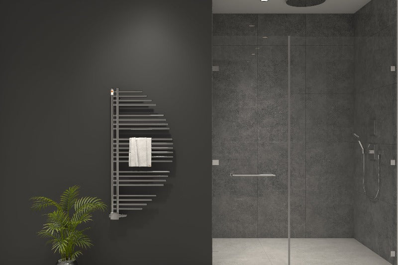 Badheizkörper Design Aycan mit Seitenanschluss Schwarzgrau Top-Design