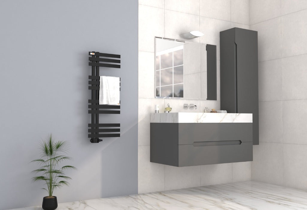 Badheizkörper Design Elen mit Seitenanschluss Weiß oder Schwarz