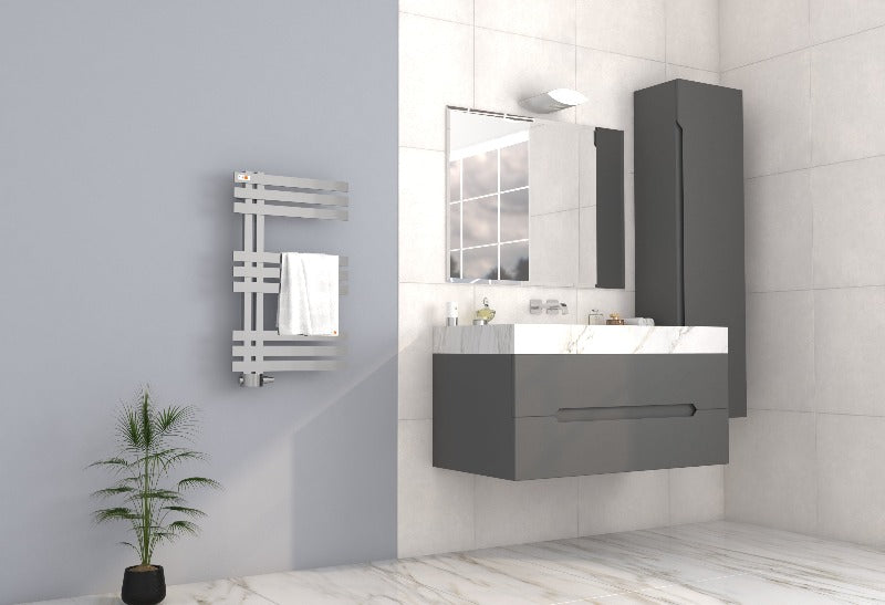 Badheizkörper Design Elen mit Seitenanschluss Chrom Top Design