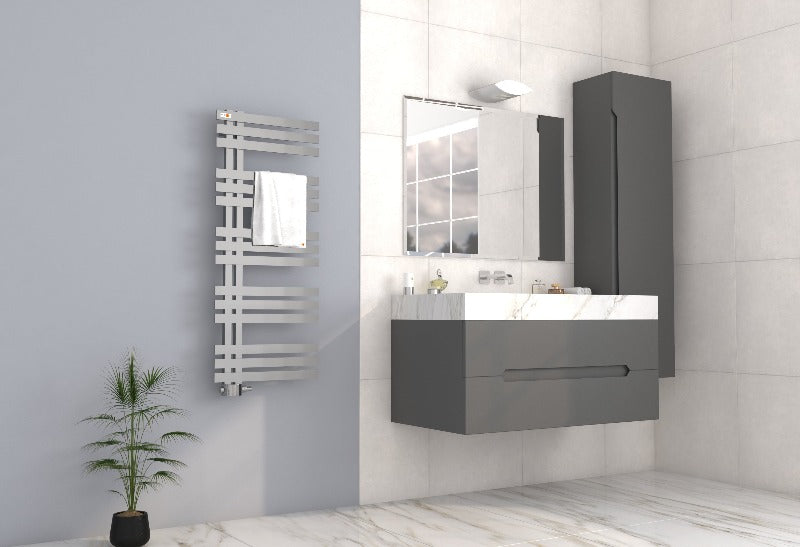 Badheizkörper Design Elen mit Seitenanschluss Chrom Top Design