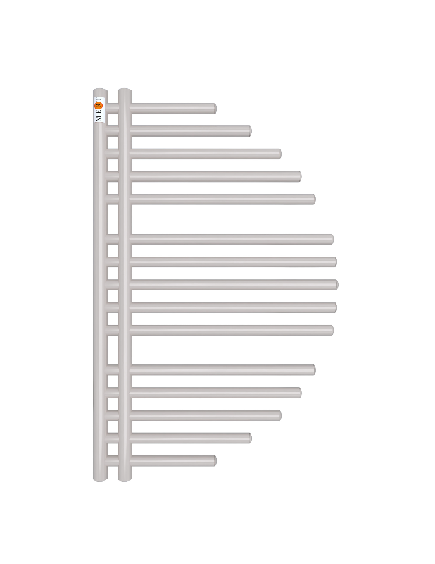 Badheizkörper Design Aycan mit Seitenanschluss Weiß Top-Design