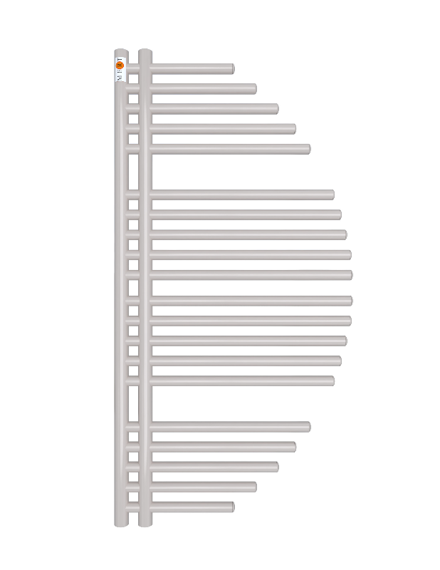Badheizkörper Design Aycan mit Seitenanschluss Weiß Top-Design