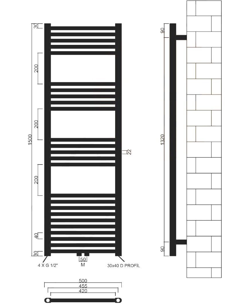 badheizkörper comfort mit mittelanschluss weiß gerade