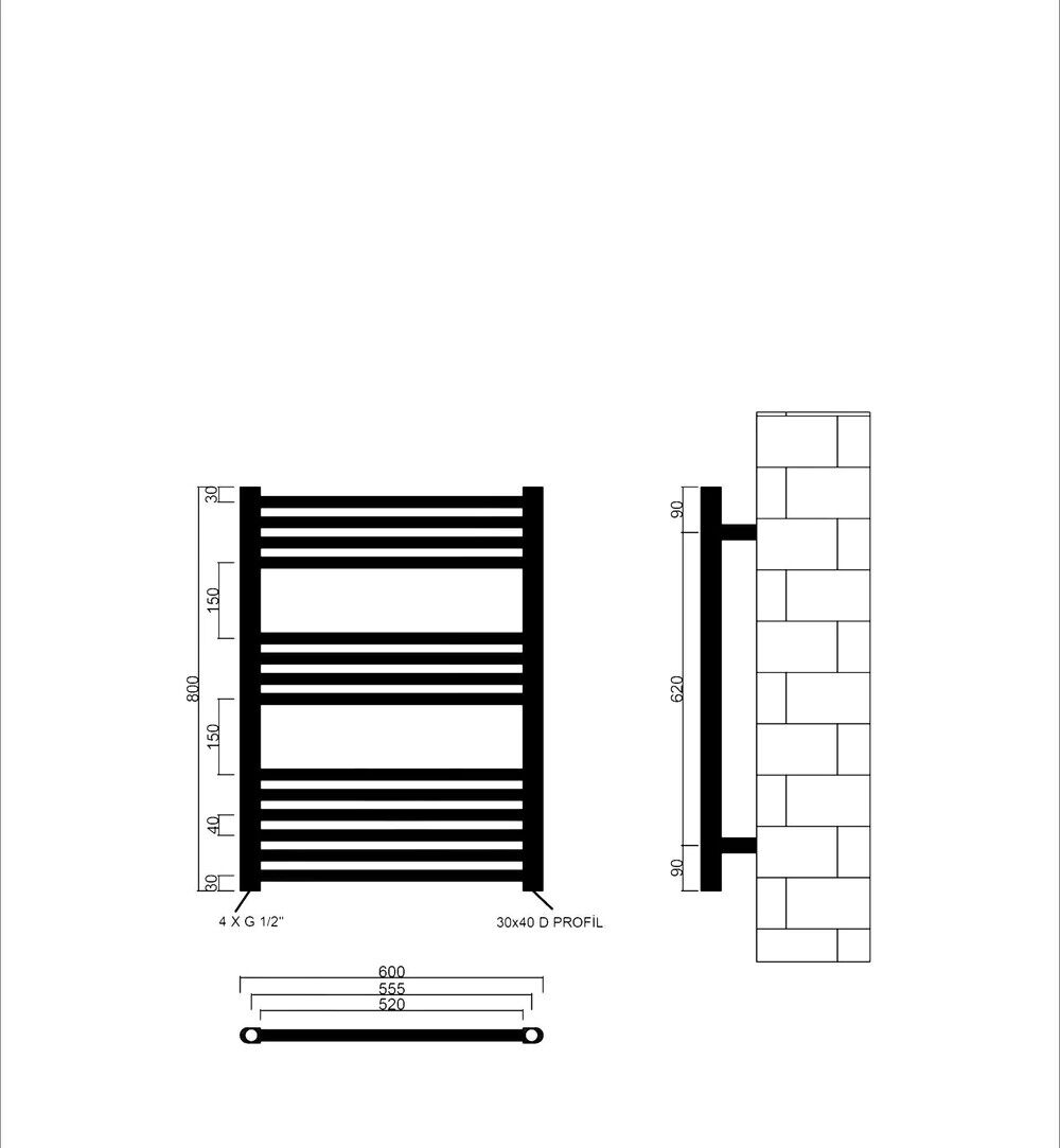 Badheizkörper Heizkörper Elektro inklusive Befüllung