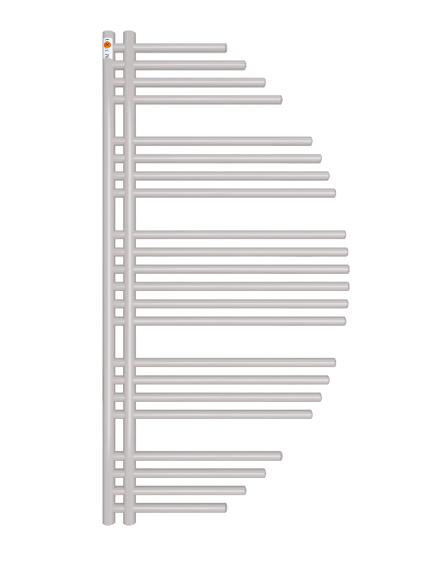 Badheizkörper Design Aycan mit Seitenanschluss Weiß Top-Design
