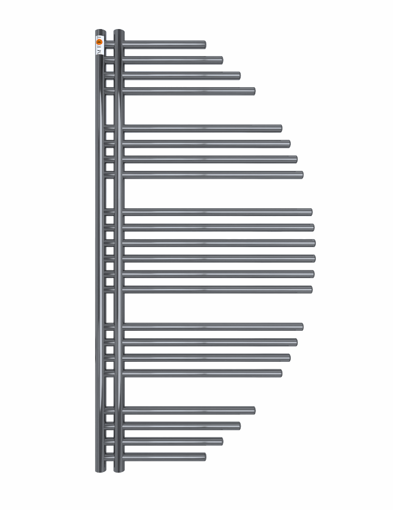 Badheizkörper Design Aycan mit Seitenanschluss Chrom