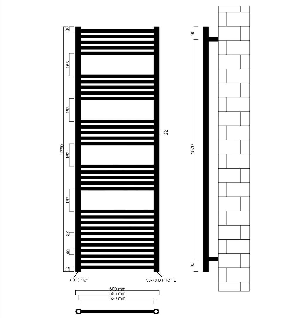 badheizkörper comfort mit seitenanschluss weiß