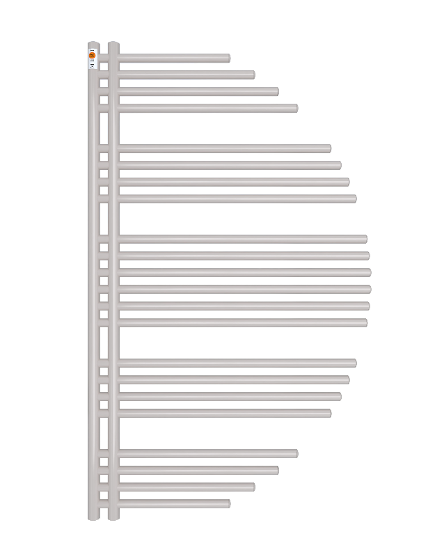 Badheizkörper Design Aycan mit Seitenanschluss Weiß Top-Design