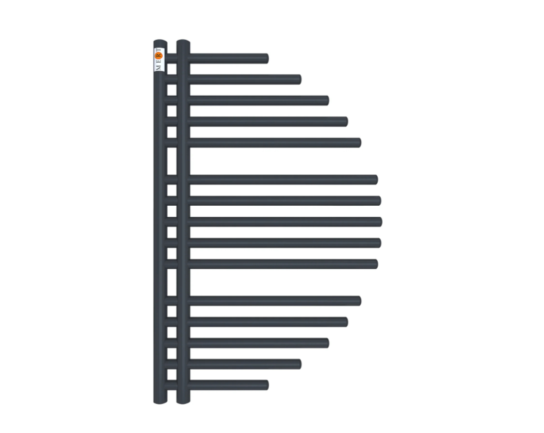 Badheizkörper Design Aycan mit Seitenanschluss Schwarzgrau Top-Design