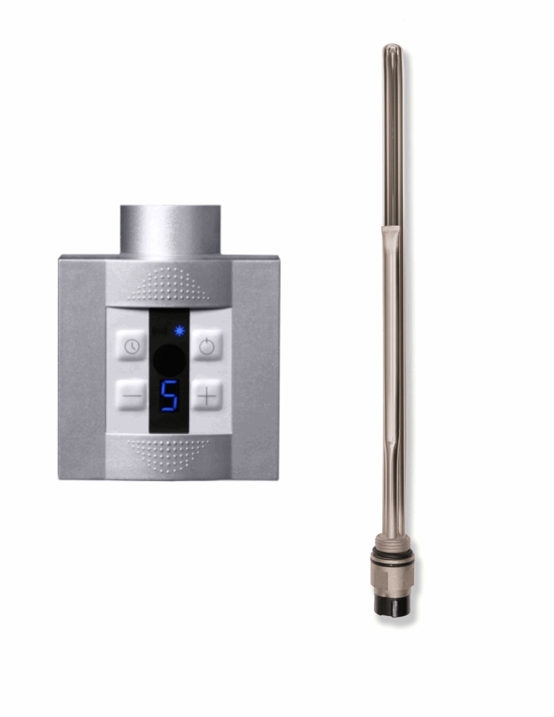 Badheizkörper Elektro mit Heizstab + KTX4-Regler Chrom