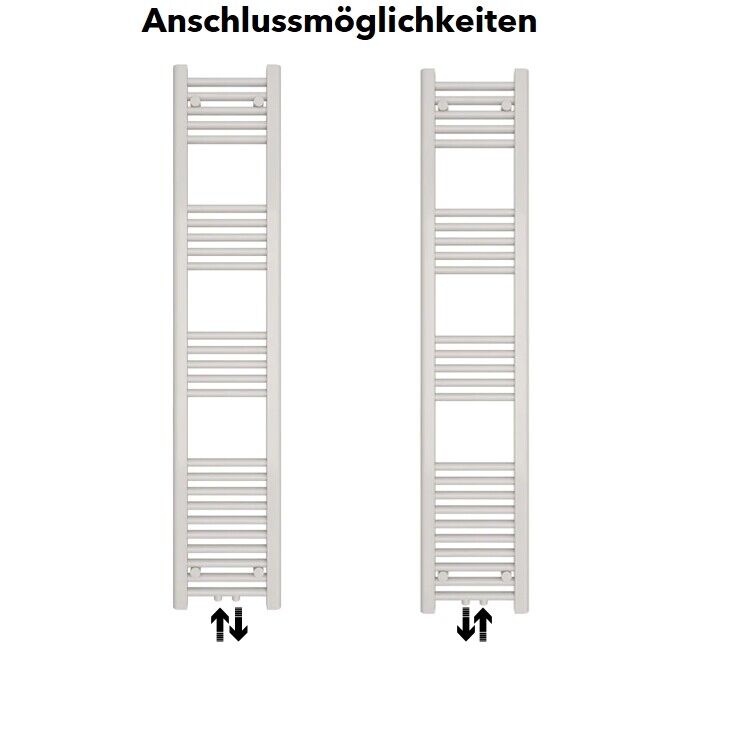 badheizkörper comfort mit mittelanschluss weiß gerade