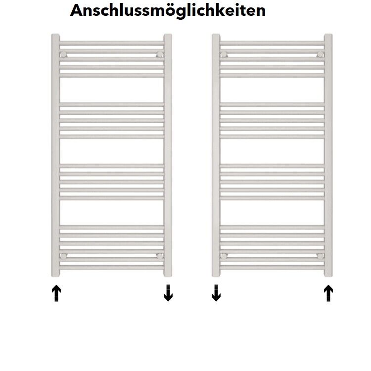badheizkörper comfort mit seitenanschluss weiß