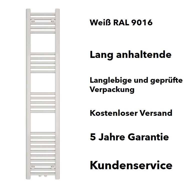 badheizkörper comfort mit mittelanschluss weiß gerade