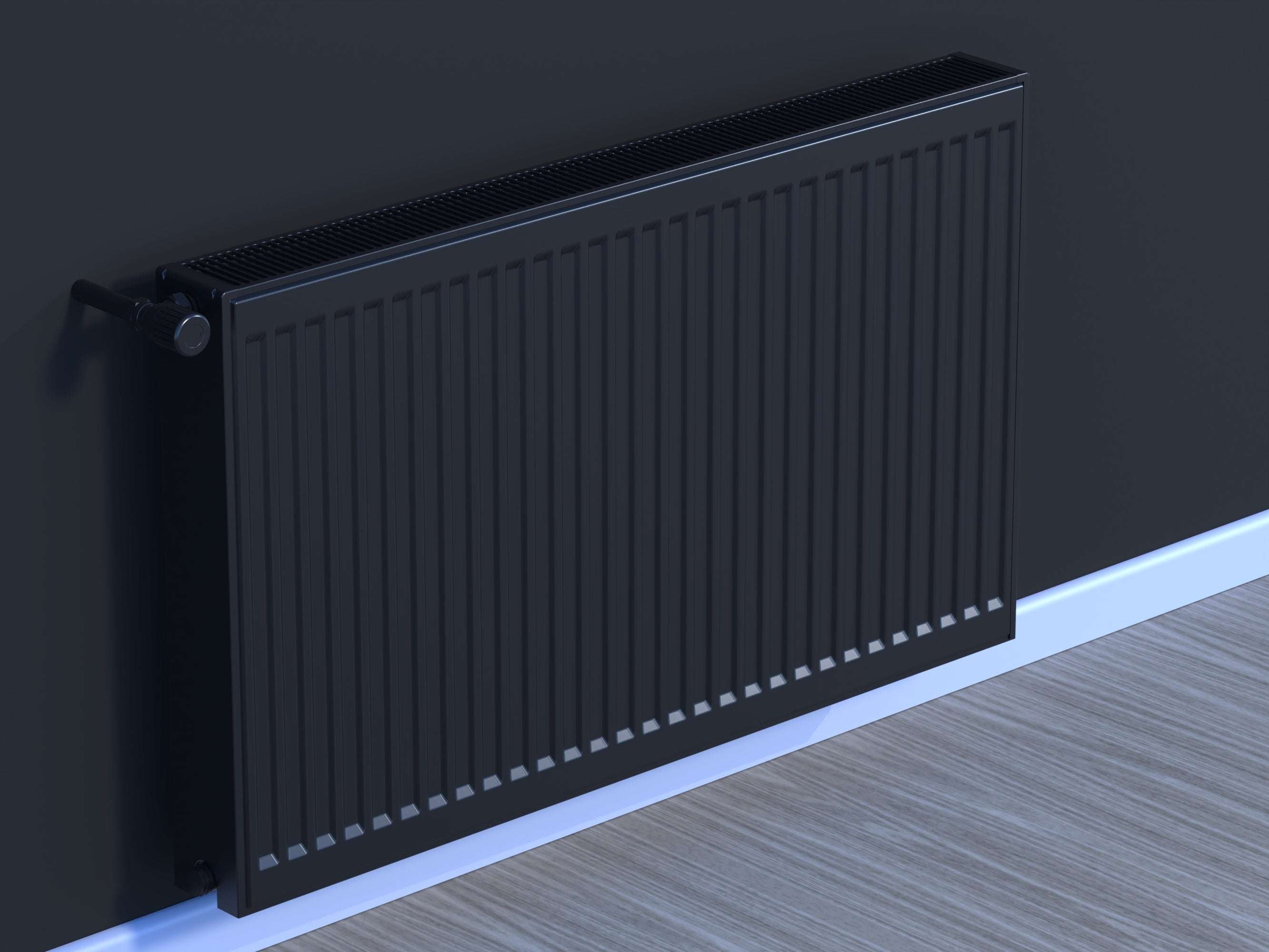 Universal Flachheizkörper Schwarz Typ 22 Neu